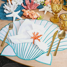 Load image into Gallery viewer, Orange Coral Napkin Rings,Marine Napkin Rings, Beach Napkin Rings, Tropical Napkin Rings, Beaded Coral Napkin Rings, Handmade Napkin Rings, Handmade Beaded Napkin Rings, Orange Handmade Napkin Rings, Wedding, Kim Seybert, Kim Seybert napkin rings, Kim Seybert beaded napkin rings, Kim Seybert table decoration, Kim Seybert table escape