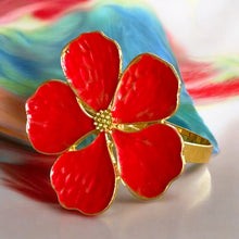 Load image into Gallery viewer, Plum Blossom Napkin Rings (6pcs/set)