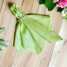 Load image into Gallery viewer, Lime Linen Napkins, Green Lime Napkins, Lime Napkins, Linen Napkins, Handmade Napkins, Wedding Napkins, Valentine's Day napkins, Luxury linen napkins, Dinner Napkins, Dining napkins, cloth napkins, Napkins, Napkins Set, Table Napkins, Spring linen napkins, party napkins, Flax napkins