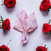 Load image into Gallery viewer, Pink Linen Napkins, Baby Pink Napkins, Pink Napkins, Linen Napkins, Handmade Napkins, Wedding Napkins, Valentine's Day napkins, Luxury linen napkins, Dinner Napkins, Dining napkins, cloth napkins, Napkins, Napkins Set, Table Napkins, Spring linen napkins, party napkins, Flax napkins