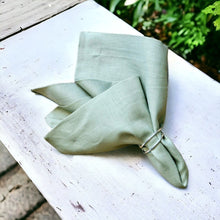 Load image into Gallery viewer, Sage Green Linen Napkins, Sage Green Napkins, Green Wedding Napkins, Linen Napkins, Dinner Napkins, Handmade Napkins, Wedding Napkins, Valentine's Day napkins, Luxury linen napkins, Dining napkins, cloth napkins, Napkins, Napkins Set, Table Napkins, Spring linen napkins, party napkins, Flax napkins