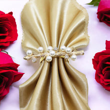 Load image into Gallery viewer, Pearl Branch Napkin Rings, Pearl Napkin Rings, Branch Napkin Rings, Gold Napkin Rings, Wedding Napkin Rings, Holiday Napkin Rings, Decorative Serviette Rings, Holiday Napkin Holders, Napkin Ring Buckles, Wedding Decorations, Decorations for Weddings, Dinner Table Rings, Dinner Table Decor, Halloween, Thanksgiving, Banquet, Party, Wedding