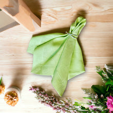 Load image into Gallery viewer, Lime Linen Napkins, Green Lime Napkins, Lime Napkins, Linen Napkins, Handmade Napkins, Wedding Napkins, Valentine's Day napkins, Luxury linen napkins, Dinner Napkins, Dining napkins, cloth napkins, Napkins, Napkins Set, Table Napkins, Spring linen napkins, party napkins, Flax napkins