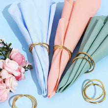 Load image into Gallery viewer, Shiny Gold Spiral Napkin Rings, Metal Spiral Napkin Rings, Gold Napkin Rings, Wedding Napkin Rings, Holiday Napkin Rings, Decorative Serviette Rings, Holiday Napkin Holders, Napkin Ring Buckles, Wedding Decorations, Decorations for Weddings, Dinner Table Rings, Dinner Table Decor, Halloween, Thanksgiving, Banquet, Party, Wedding