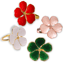 Load image into Gallery viewer, Plum Blossom Napkin Rings (6pcs/set)