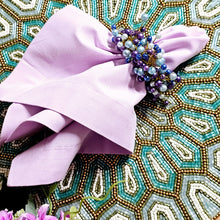 Load image into Gallery viewer, Lavanda Cotton Napkins, Lavanda Napkins, Purple Napkins, Purple Wedding Napkins, Cotton Napkins, Dinner Napkins, Handmade Napkins, Wedding Napkins