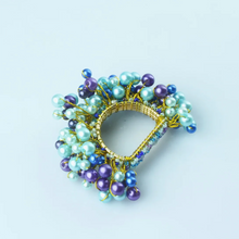 Load image into Gallery viewer, Barbie Napkin Rings, Turquoise Pearl Napkin Rings, Pearl Napkin Rings, Pink Beaded Napkin Rings, Turquoise Napkin Rings, Baby Shower Napkin Rings, Wedding Napkin Rings, Handmade Napkin Rings,Wedding Decoration, Tabletop Decor, Party Wedding Set, party, Ornament Table Setting, Napkin Rings Wholesale, Napkin Ring Buckles, napkin decor, Holiday Napkin Ring, Holiday Napkin Holder, Dinner Table Rings, Dinner Table Decor, Decorative Serviette Ring, Decoration for Wedding, colorful napkin rings