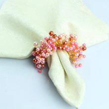 Load image into Gallery viewer, Barbie Napkin Rings, Pink Pearl Napkin Rings, Pearl Napkin Rings, Pink Beaded Napkin Rings, Pink Napkin Rings, Baby Shower Napkin Rings, Wedding Napkin Rings, Handmade Napkin Rings,Wedding Decoration, Tabletop Decor, Party Wedding Set, party, Ornament Table Setting, Napkin Rings Wholesale, Napkin Ring Buckles, napkin decor, Holiday Napkin Ring, Holiday Napkin Holder, Dinner Table Rings, Dinner Table Decor, Decorative Serviette Ring, Decoration for Wedding, colorful napkin rings