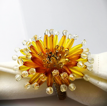 Load image into Gallery viewer, Colorful Gerbera Napkin Rings, Flower Napkin Rings, Gerbera Napkin Rings, Floral Napkin Rings, Colorful Napkin Rings, Tropical Flowers, Tropical napkin Rings, Spring Flowers Napkin Rings, Easter napkin Rings, Wedding Napkin Rings