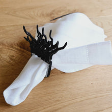 Load image into Gallery viewer, Black Coral Napkin Rings, Coral Napkin Rings, Beach Napkin Rings, Tropical Napkin Rings, Nautical Napkin Rings, Handmade Napkin Rings, coral, Wedding Decoration, tropical table decor, tropical napkin rings, Tabletop Decor, Party Wedding Set, party, Ornament Table Setting, Napkin Rings Wholesale, Napkin Ring Buckles, napkin decor, Holiday Napkin Ring, Holiday Napkin Holder, Dinner Table Decor, coral napkin rings, beach table decor, beach set up, beach decoration, coastal decor