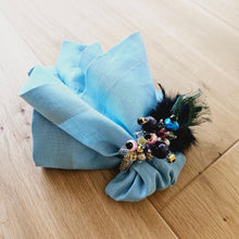 Load image into Gallery viewer, Aqua Linen Napkins, Aqua Napkins, Aqua Wedding Napkins, Linen Napkins, Dinner Napkins, Handmade Napkins, Wedding Napkins, Valentine's Day napkins, Luxury linen napkins, Dining napkins, cloth napkins, Napkins, Napkins Set, Table Napkins, Spring linen napkins, party napkins, Flax napkins