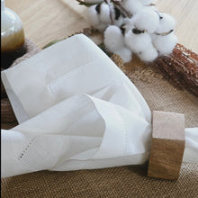 Load image into Gallery viewer, Wood Napkin Rings, Boho Napkin Rings, Bohemian Napkin Rings, Wedding Napkin Rings, Natural Napkin Holders, Fall Napkin Rings, Holiday Napkin Rings, Decorative Serviette Rings, Holiday Napkin Holders, Napkin Ring Buckles, Wedding Decorations, Decorations for Weddings, Dinner Table Rings, Dinner Table Decor, Halloween, Thanksgiving, Banquet, Party, Wedding