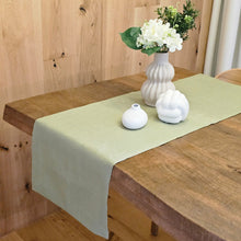 Load image into Gallery viewer, Sage Green Linen Table Runner, Sage Green Table Runner, Sage Green Wedding Table Runner, Linen Table Runner, Sage Green Rustic Table Runner, Farmhouse Table Runner, Dinner Table Runner, Handmade Table Runner, Wedding Table Runner, Valentine's Day Table Runner, Luxury linen Table Runner, Dining Table Runner, cloth Table Runner, Table Runner, Spring linen Table Runner, party Table Runner, Flax Table Runner