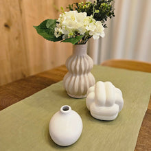 Load image into Gallery viewer, Sage Green Linen Table Runner, Sage Green Table Runner, Sage Green Wedding Table Runner, Linen Table Runner, Sage Green Rustic Table Runner, Farmhouse Table Runner, Dinner Table Runner, Handmade Table Runner, Wedding Table Runner, Valentine's Day Table Runner, Luxury linen Table Runner, Dining Table Runner, cloth Table Runner, Table Runner, Spring linen Table Runner, party Table Runner, Flax Table Runner