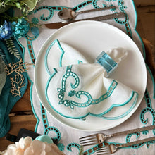 Load image into Gallery viewer, Blue Acrylic Napkin Rings, Acrylic Napkin Rings, Wedding Napkin Rings, Beach Napkin Ring, Holiday Napkin Rings, Crystal napkin rings, Decorative Serviette Rings, Holiday Napkin Holders, Napkin Ring Buckles, Wedding Decorations, Decorations for Weddings, Dinner Table Rings, Dinner Table Decor, Halloween, Thanksgiving, Banquet, party, Wedding