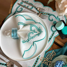 Load image into Gallery viewer, Blue Acrylic Napkin Rings, Acrylic Napkin Rings, Wedding Napkin Rings, Beach Napkin Ring, Holiday Napkin Rings, Crystal napkin rings, Decorative Serviette Rings, Holiday Napkin Holders, Napkin Ring Buckles, Wedding Decorations, Decorations for Weddings, Dinner Table Rings, Dinner Table Decor, Halloween, Thanksgiving, Banquet, party, Wedding