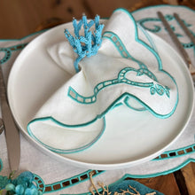Load image into Gallery viewer, Wedding Decoration, blue coral napkin rings, tropical table decor, tropical napkin rings, Tabletop Decor, Party Wedding Set, party, Ornament Table Setting, Napkin Rings Wholesale, Napkin Ring Buckles, napkin decor, Holiday Napkin Ring, Holiday Napkin Holder, Dinner Table Rings, Dinner Table Decor, Decorative Serviette Ring, Decoration for Wedding, coral napkin rings, coral, colorful napkin rings, beach table decor, beach set up, beach napkin rings, beach decoration, nautical napkin rings, coastal decor