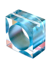 Load image into Gallery viewer, Blue Acrylic Napkin Rings, Acrylic Napkin Rings, Wedding Napkin Rings, Beach Napkin Ring, Holiday Napkin Rings, Crystal napkin rings, Decorative Serviette Rings, Holiday Napkin Holders, Napkin Ring Buckles, Wedding Decorations, Decorations for Weddings, Dinner Table Rings, Dinner Table Decor, Halloween, Thanksgiving, Banquet, party, Wedding