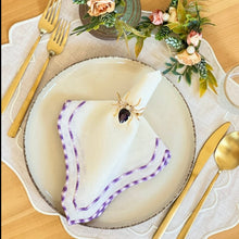 Load image into Gallery viewer, White Embroidered Linen Placemats, Embroidered linen placemats, White embroidered placemats, Christmas placemats, Spring placemats, Wedding Placemats, Easter placemats, Handmade placemats, Embroidered placemats, Wedding table linens, Tea table mats, Table mats, Fine dining, Decorative table mats, Decorative placemats, Bright placemats