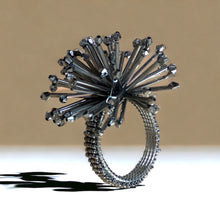 Load image into Gallery viewer, Silver napkin rings, spider napkin rings, silver sparkle napkin rings, silver arrows napkin rings, handmade napkin rings, colorful napkin rings, silver beads napkin rings, Dinner Table Rings, wedding napkin rings, Wedding Decoration, Party Wedding Set, party, classic table decor, Tabletop Decor, Ornament Table Setting, Napkin Ring Buckles, napkin decor, Holiday Napkin Ring, Holiday Napkin Holder, Dinner Table Decor, Decorative Serviette Ring, Decoration for Wedding, classy table decor