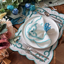 Load image into Gallery viewer, Wedding Decoration, blue coral napkin rings, tropical table decor, tropical napkin rings, Tabletop Decor, Party Wedding Set, party, Ornament Table Setting, Napkin Rings Wholesale, Napkin Ring Buckles, napkin decor, Holiday Napkin Ring, Holiday Napkin Holder, Dinner Table Rings, Dinner Table Decor, Decorative Serviette Ring, Decoration for Wedding, coral napkin rings, coral, colorful napkin rings, beach table decor, beach set up, beach napkin rings, beach decoration, nautical napkin rings, coastal decor