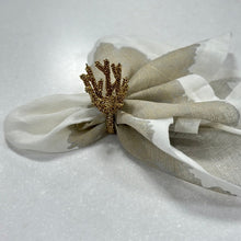 Load image into Gallery viewer, Wedding Decoration, gold coral napkin rings, tropical table decor, tropical napkin rings, Tabletop Decor, Party Wedding Set, party, Ornament Table Setting, Napkin Rings Wholesale, Napkin Ring Buckles, napkin decor, Holiday Napkin Ring, Holiday Napkin Holder, Dinner Table Rings, Dinner Table Decor, Decorative Serviette Ring, Decoration for Wedding, coral napkin rings, coral, colorful napkin rings, beach table decor, beach set up, beach napkin rings, beach decoration, nautical napkin rings, coastal decor