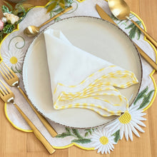 Load image into Gallery viewer, Spring placemats, Flowers, embroidered linen placemats, Floral placemats, Easter placemats, Wedding placemats, Handmade Placemats, Embroidered linen placemats, Embroidered placemats, Colorful placemats, Decorative placemats, Tea table mats, Table mats, Placemats