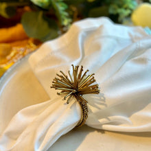 Load image into Gallery viewer, gold napkin rings, spider napkin rings, gold sparkle napkin rings, gold arrows napkin rings, handmade napkin rings, colorful napkin rings, gold beads napkin rings, Dinner Table Rings, wedding napkin rings, Wedding Decoration, Party Wedding Set, party, classic table decor, Tabletop Decor, Ornament Table Setting, Napkin Ring Buckles, napkin decor, Holiday Napkin Ring, Holiday Napkin Holder, Dinner Table Decor, Decorative Serviette Ring, Decoration for Wedding, classy table decor