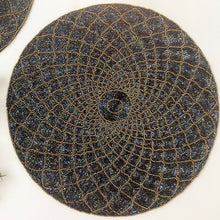 Load image into Gallery viewer, Blue beaded placematsBlue Beaded Placemats
