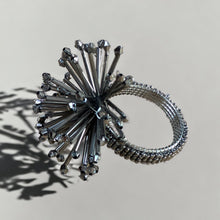 Load image into Gallery viewer, Silver napkin rings, spider napkin rings, silver sparkle napkin rings, silver arrows napkin rings, handmade napkin rings, colorful napkin rings, silver beads napkin rings, Dinner Table Rings, wedding napkin rings, Wedding Decoration, Party Wedding Set, party, classic table decor, Tabletop Decor, Ornament Table Setting, Napkin Ring Buckles, napkin decor, Holiday Napkin Ring, Holiday Napkin Holder, Dinner Table Decor, Decorative Serviette Ring, Decoration for Wedding, classy table decor