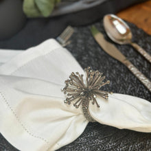 Load image into Gallery viewer, Silver napkin rings, spider napkin rings, silver sparkle napkin rings, silver arrows napkin rings, handmade napkin rings, colorful napkin rings, silver beads napkin rings, Dinner Table Rings, wedding napkin rings, Wedding Decoration, Party Wedding Set, party, classic table decor, Tabletop Decor, Ornament Table Setting, Napkin Ring Buckles, napkin decor, Holiday Napkin Ring, Holiday Napkin Holder, Dinner Table Decor, Decorative Serviette Ring, Decoration for Wedding, classy table decor