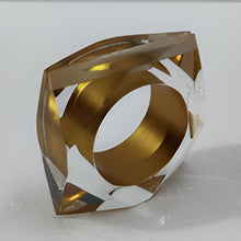 Load image into Gallery viewer, Acrylic napkin rings, gold acrylic napkin rings, gold napkin rings, crystal napkin rings, handmade napkin rings, colorful napkin rings, gold crystal napkin rings, Dinner Table Rings, wedding napkin rings, Wedding Decoration, Party Wedding Set, party, classic table decor, Tabletop Decor, Ornament Table Setting, Napkin Ring Buckles, napkin decor, Holiday Napkin Ring, Holiday Napkin Holder, Dinner Table Decor, Decorative Serviette Ring, Decoration for Wedding, classy table decor