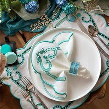 Load image into Gallery viewer, Blue Acrylic Napkin Rings, Acrylic Napkin Rings, Wedding Napkin Rings, Beach Napkin Ring, Holiday Napkin Rings, Crystal napkin rings, Decorative Serviette Rings, Holiday Napkin Holders, Napkin Ring Buckles, Wedding Decorations, Decorations for Weddings, Dinner Table Rings, Dinner Table Decor, Halloween, Thanksgiving, Banquet, party, Wedding