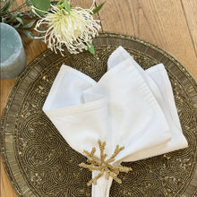 Load image into Gallery viewer, Gold Coral Napkin Rings, Coral Napkin Rings, Coral Napkin Holder, Beaded Napkin Rings