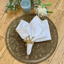 Load image into Gallery viewer, Gold Coral Napkin Rings, Coral Napkin Rings, Coral Napkin Holder, Beaded Napkin Rings