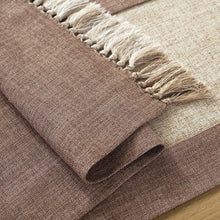 Load image into Gallery viewer, Rustic Table Runner Hemstitched Embroidery Farmhouse Table Runners