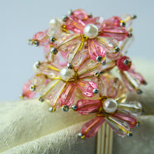 Load image into Gallery viewer, Pink Spring Flower Napkin Rings (12pcs/set)