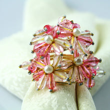 Load image into Gallery viewer, Pink Spring Flower Napkin Rings (12pcs/set)