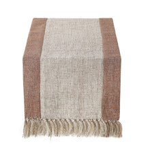 Load image into Gallery viewer, Rustic Table Runner Hemstitched Embroidery Farmhouse Table Runners