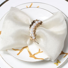 Load image into Gallery viewer, Feather Napkin Rings (4pcs/set)