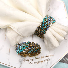 Load image into Gallery viewer, Peacock Napkin Rings (4pcs/set)