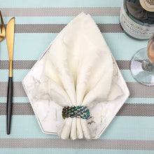 Load image into Gallery viewer, Peacock Napkin Rings (4pcs/set)