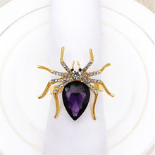 Load image into Gallery viewer, Spider Napkin Rings (4pcs/set)