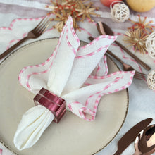 Load image into Gallery viewer, Fuchsia Acrylic napkin rings, Acrylic Napkin Rings, Wedding Napkin Rings, Beach Napkin Rings, Holiday Napkin Rings, Crystal Napkin rings, Decorative Serviette Rings, Holiday Napkin Holders, Napkin Ring Buckles, Wedding Decorations, Decorations for Weddings, Dinner Table Rings, Dinner Table Decor, Halloween, Thanksgiving, Banquet, Party, Wedding