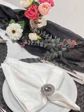 Load image into Gallery viewer, Black Stone Napkin Rings