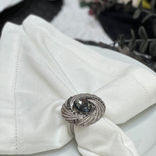 Load image into Gallery viewer, Black Stone Napkin Rings