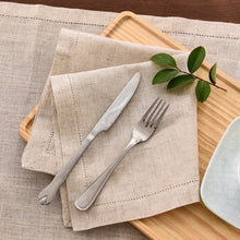 Load image into Gallery viewer, Natural Cotton Napkins, Handmade Napkins, Cotton Napkins, Dinner Napkins, Wedding Napkins, Party Napkins, Holiday Napkins, Premium Napkins, Wedding Cotton Napkins, Fine dining Napkins,  Luxury table linens, Sustainable dining essentials, Elegant table decor, High-quality napkins, Everyday use napkins, Special occasion napkins, Seasonal table decor, Spring Linen Napkins, Spring Napkins, Spring-themed table linens, Spring-inspired home decor, Unique spring table settings, Seasonal dining accessories
