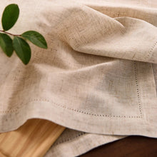 Load image into Gallery viewer, Natural Cotton Napkins, Handmade Napkins, Cotton Napkins, Dinner Napkins, Wedding Napkins, Party Napkins, Holiday Napkins, Premium Napkins, Wedding Cotton Napkins, Fine dining Napkins,  Luxury table linens, Sustainable dining essentials, Elegant table decor, High-quality napkins, Everyday use napkins, Special occasion napkins, Seasonal table decor, Spring Linen Napkins, Spring Napkins, Spring-themed table linens, Spring-inspired home decor, Unique spring table settings, Seasonal dining accessories