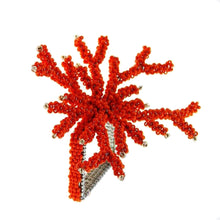 Load image into Gallery viewer, Wedding Decoration, red coral napkin rings, tropical table decor, tropical napkin rings, Tabletop Decor, Party Wedding Set, party, Ornament Table Setting, Napkin Rings Wholesale, Napkin Ring Buckles, napkin decor, Holiday Napkin Ring, Holiday Napkin Holder, Dinner Table Rings, Dinner Table Decor, Decorative Serviette Ring, Decoration for Wedding, coral napkin rings, coral, colorful napkin rings, beach table decor, beach set up, beach napkin rings, beach decoration, nautical napkin rings, coastal decor