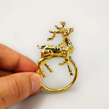 Load image into Gallery viewer, Reindeer Napkin Rings (12pcs/set)